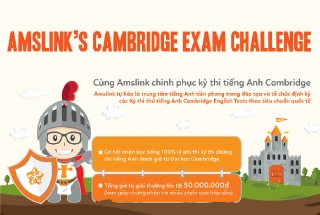 THÔNG BÁO PHÁT ĐỘNG CUỘC THI AMSLINK'S CAMBRIDGE EXAM CHALLENGE